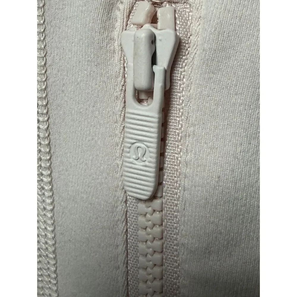 Lululemon Define Cropped Jacket Nulu Pink Pastel Clay Size 4 Slim Fit